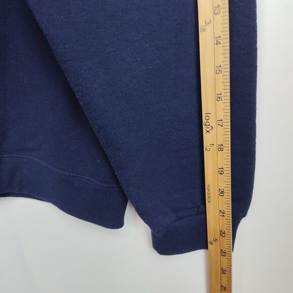 Hanes Thirsty Camel Crew Neck Sweatshirt Men's M Dk Blue Graphic Print Pullover - Picture 8 of 12